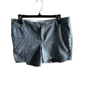 Merona‎ Women's Blue Cotton Blend Chino Shorts - Size 10